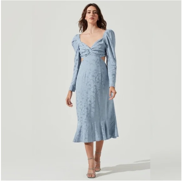 Astr Dresses & Skirts - ASTR The Label Lainie Long Blue Dress